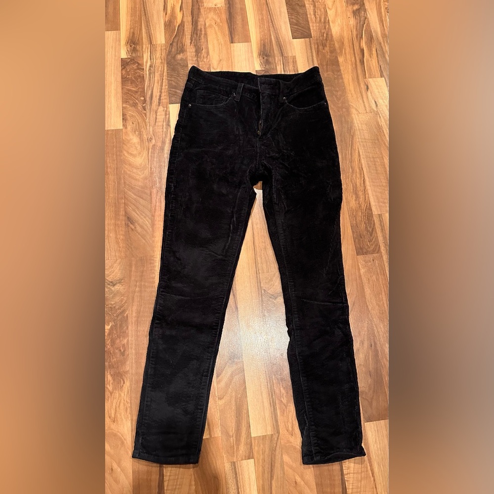 Black corduroy Levi’s pants